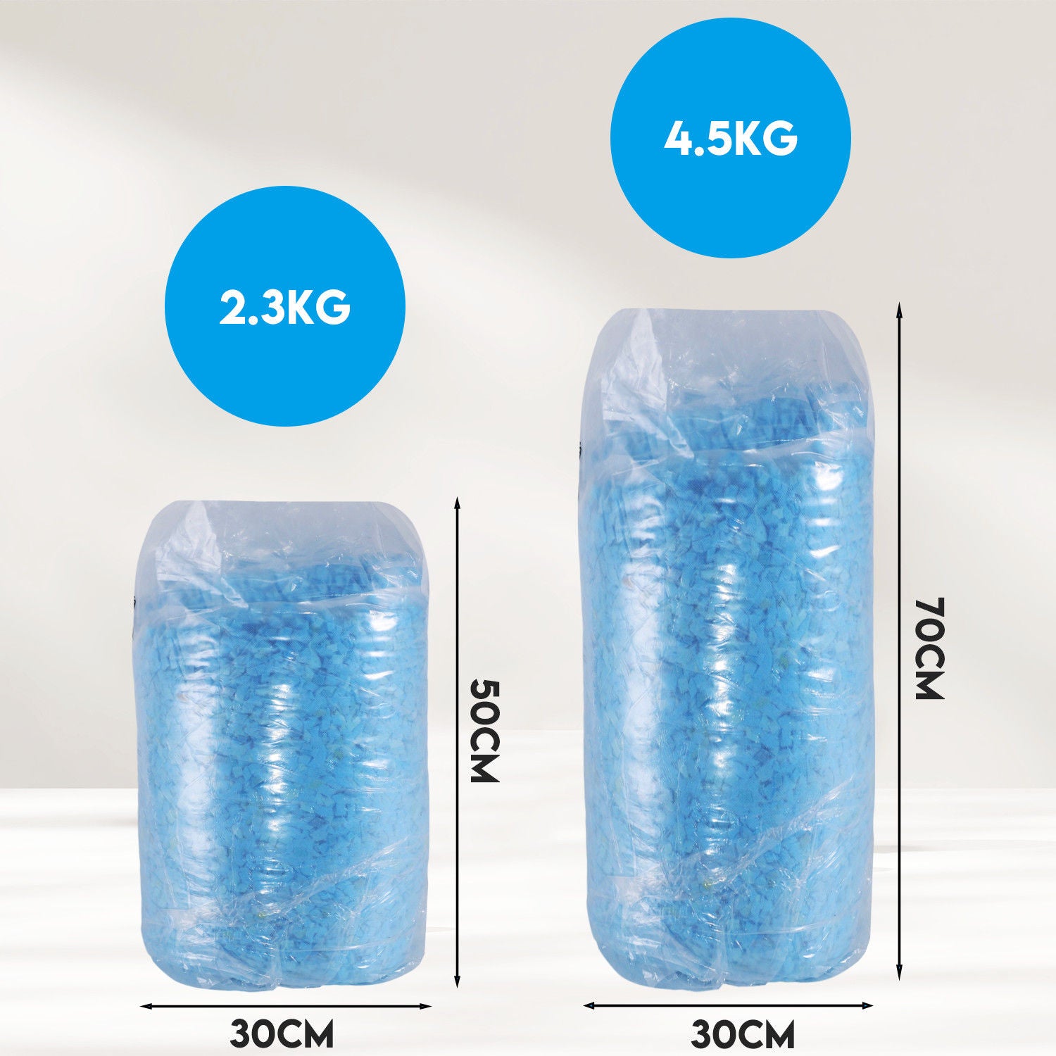 Shredded Memory Foam Square Solid for DIY Projects 4.5KG  - Image 3