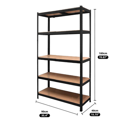 Heavy Duty Warehouse Shelving Rack Steel Garage Storage 180cm  - Image 3