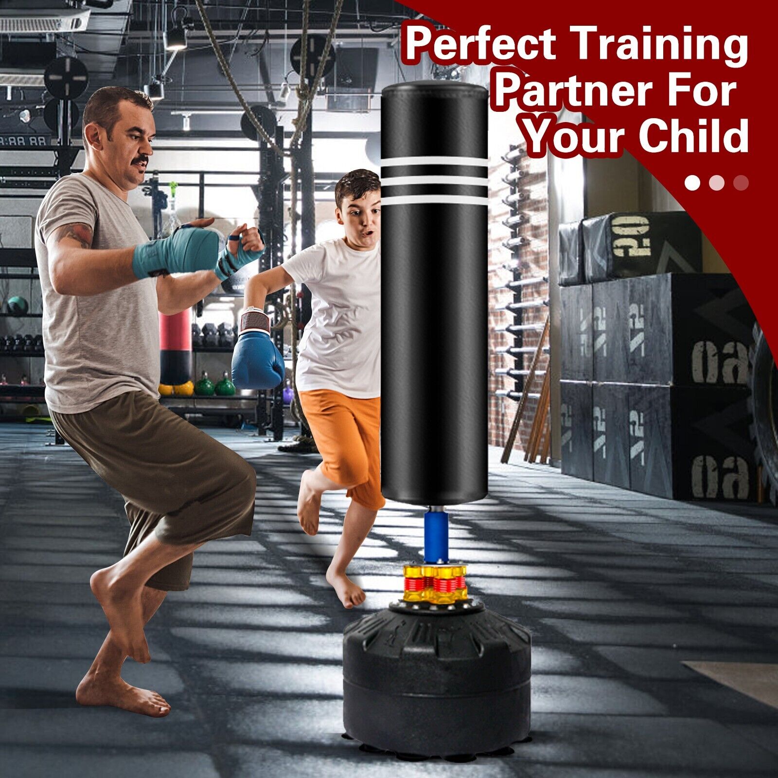 Punching Bag Stand for Adults & Kids - Boxing Training Speed Kick 175cm  - Image 5