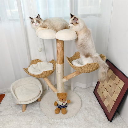 Cat Tree Tower Condo Scratcher Bed Sisal Plush Toy Ball - Image 2