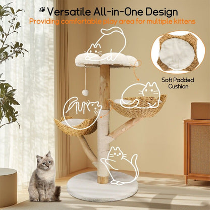 3 Tier Cat Tree Activity Centre Scratcher Post Climber - Image 3