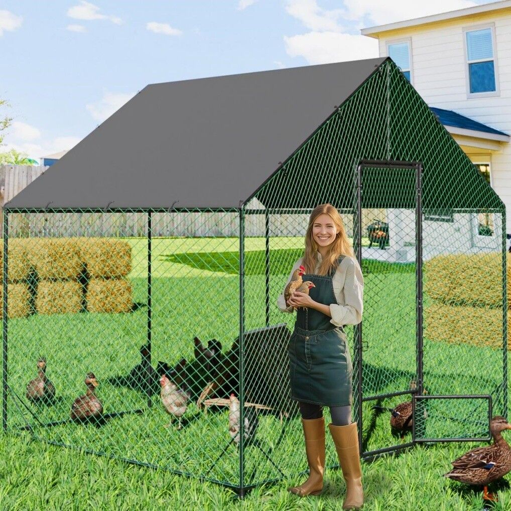 Large Chicken Coop Hen House 276x207x300cm Cage Enclosure - Image 3