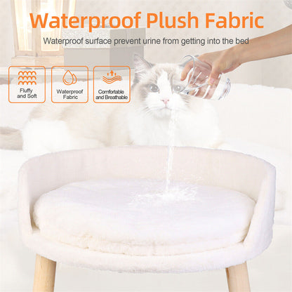 Luxury Round Pet Sofa Bed 40cm Soft Cushion Anti-skid - Image 3