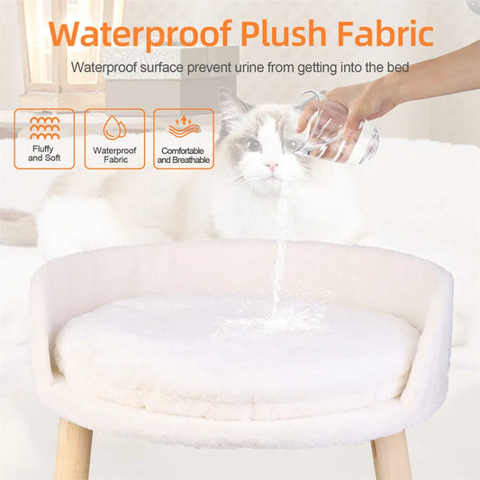 Luxury Round Pet Sofa Bed 60cm Soft Cushion Anti-skid - Image 3