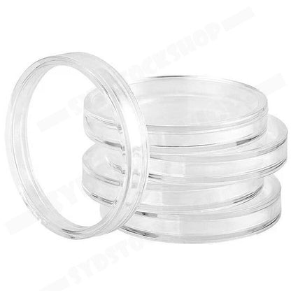 100pcs 46mm Clear Plastic Coin Holder Capsules Storage Box - Image 7