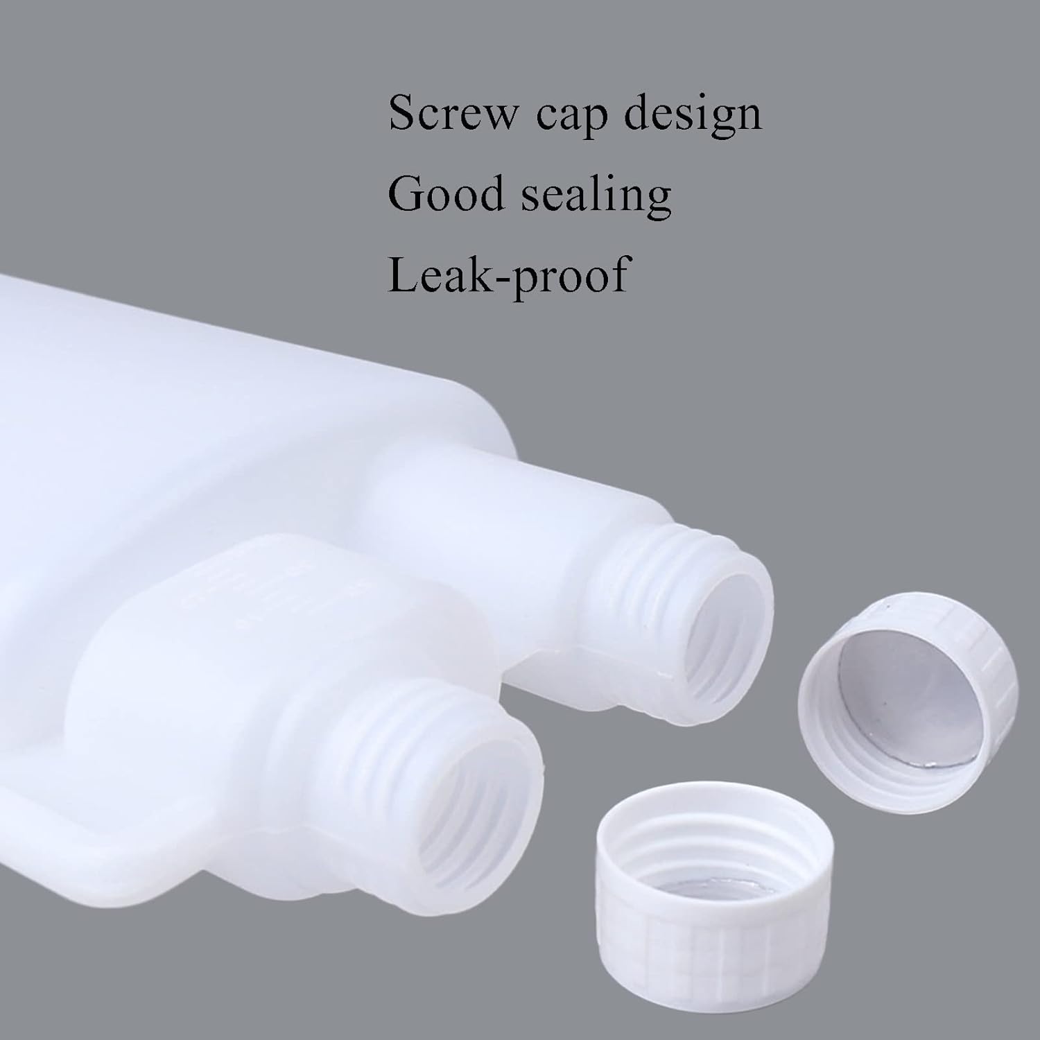 10-Pack 250ml Plastic Twin Chamber Bottles, Tamper Evident Cap - Image 5