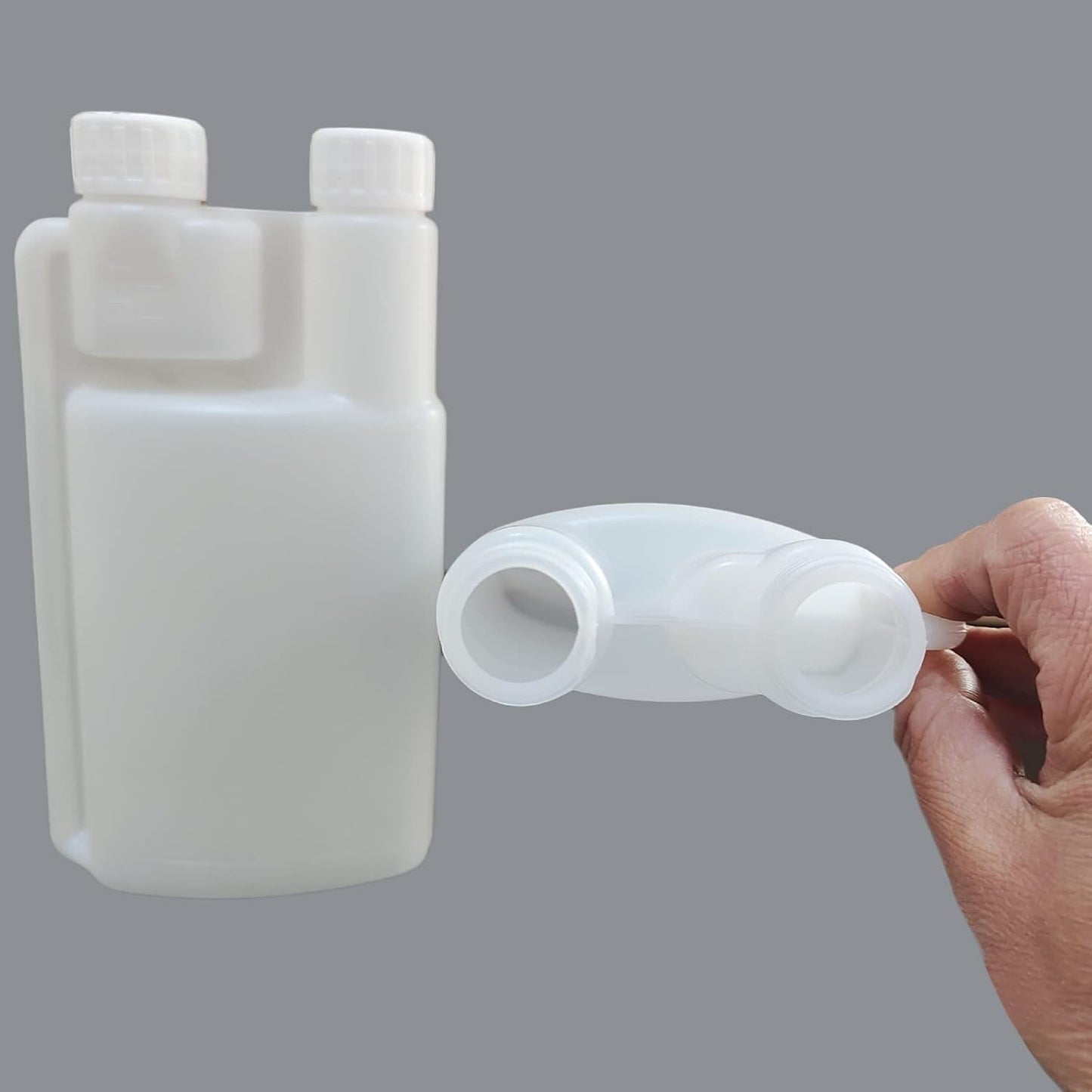 10-Pack 250ml Plastic Twin Chamber Bottles, Tamper Evident Cap - Image 6