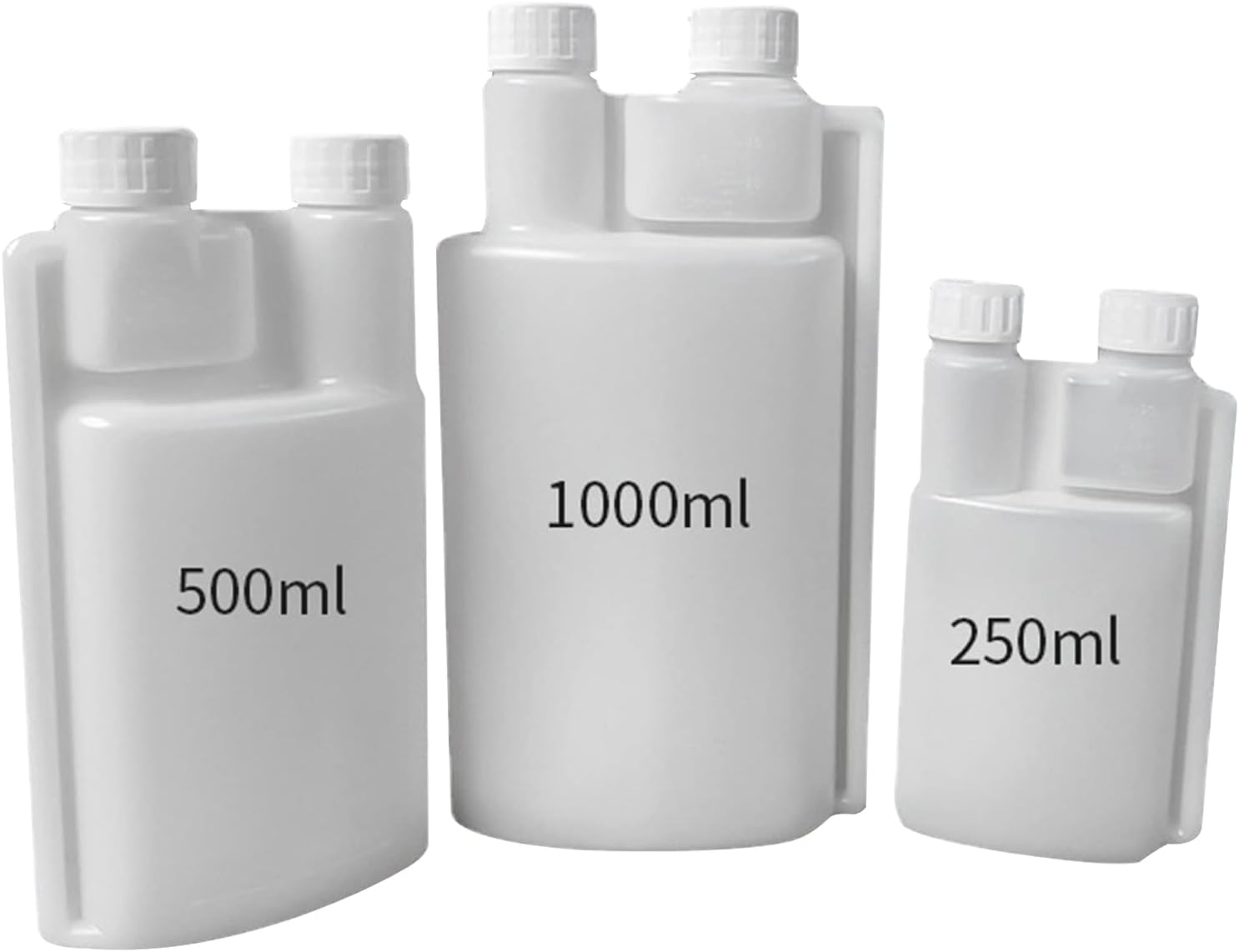 10-Pack 250ml Plastic Twin Chamber Bottles, Tamper Evident Cap - Image 7