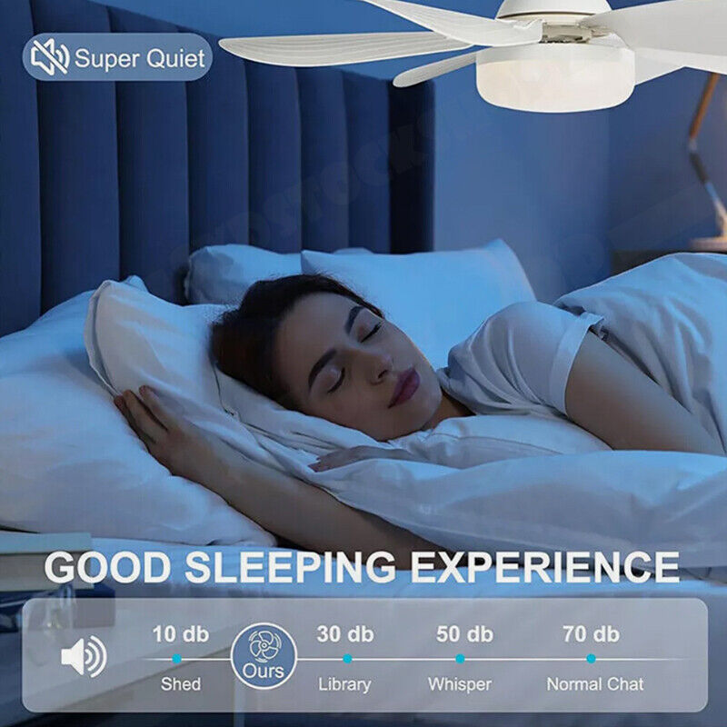 16.5 Ceiling Fan with LED Light 3-Speed Remote Control - Image 6