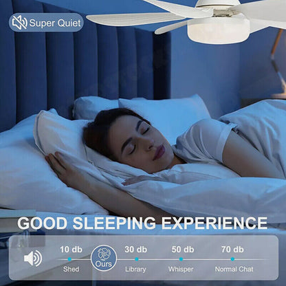 16.5 Ceiling Fan with LED Light 3-Speed Remote Control - Image 6