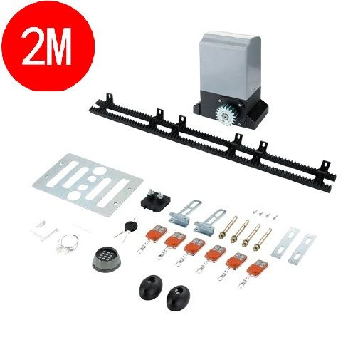 Electric Sliding Gate Opener 550W 0.74HP for 2m Gates w/ 6 Remotes & APP - Image 2