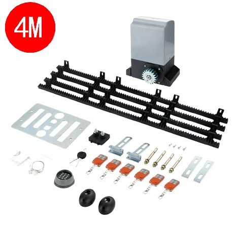 Electric Sliding Gate Opener 550W 0.74HP 4m Kit 2000KG w/ Remote & APP - Image 2