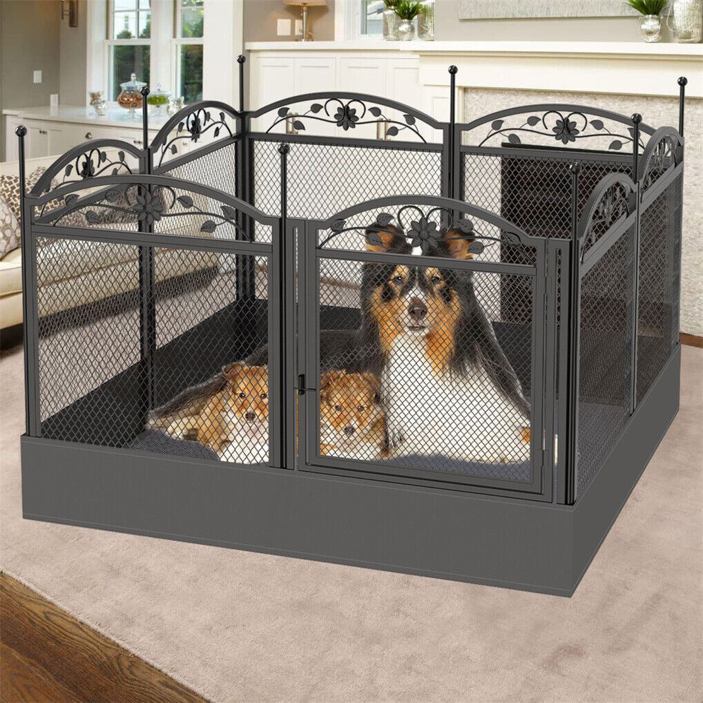 XL Metal Dog Playpen Indoor Fence with Waterproof Pad - Image 3
