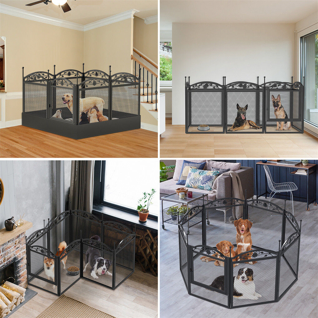 XL Metal Dog Playpen Indoor Fence with Waterproof Pad - Image 6