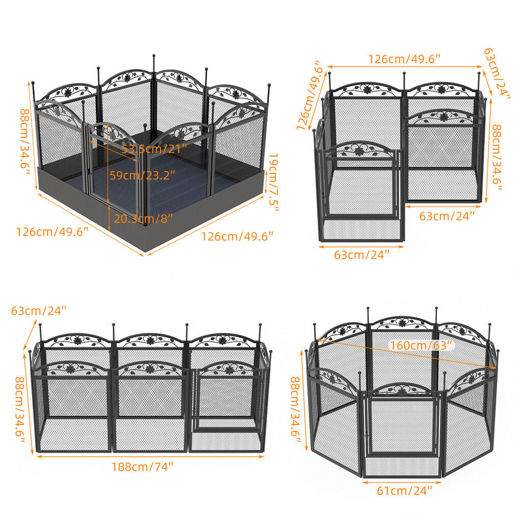 XL Metal Dog Playpen Indoor Fence with Waterproof Pad - Image 7