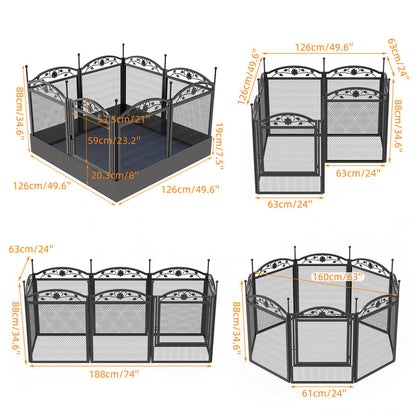 XL Metal Dog Playpen Indoor Fence with Waterproof Pad - Image 7