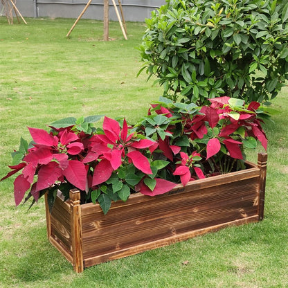 Medium Raised Garden Bed 60x30x33cm Wooden Planter Box - Image 5