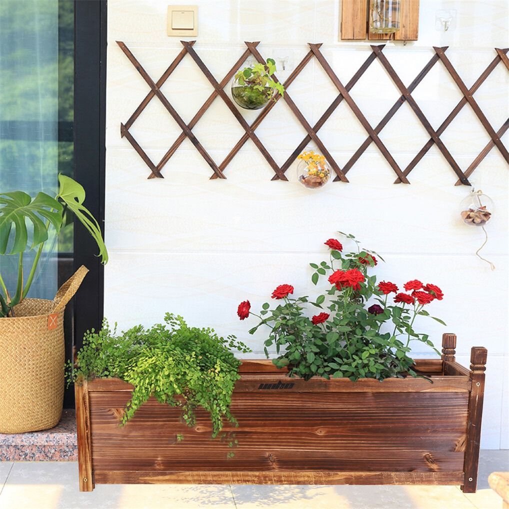 Medium Raised Garden Bed 60x30x33cm Wooden Planter Box - Image 6