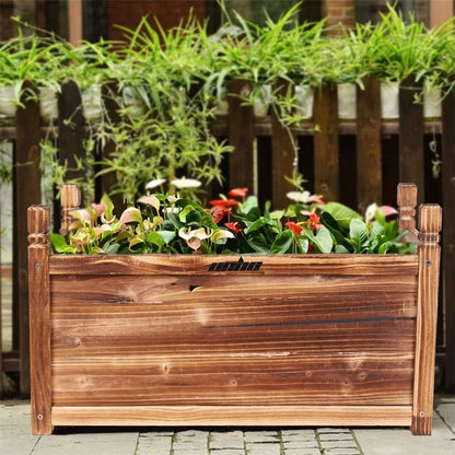 Large Raised Garden Bed Wooden Planter 90x30x33cm - Image 3