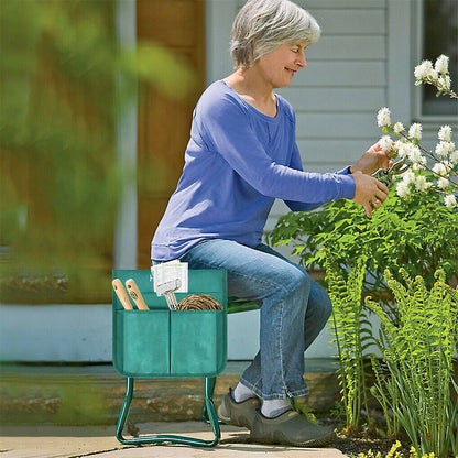 XXL Garden Kneeler Seat Stool with Pocket, 150kg Load - Image 2
