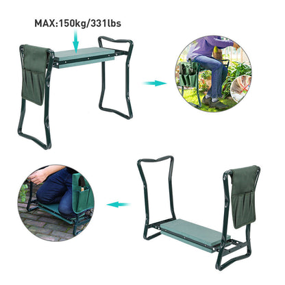 XXL Garden Kneeler Seat Stool with Pocket, 150kg Load - Image 7