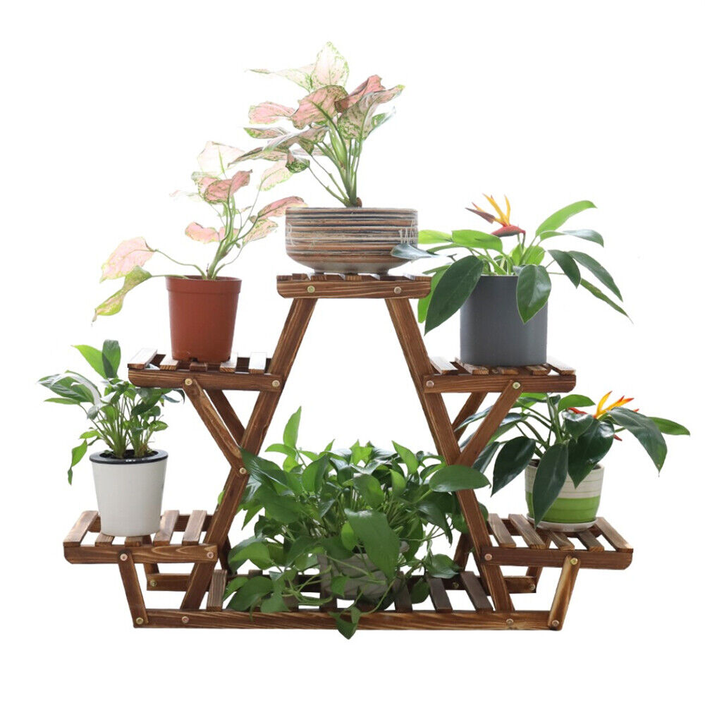 Wooden 6 Tier Plant Stand A-Frame Flower Pot Display Organizer - Image 6
