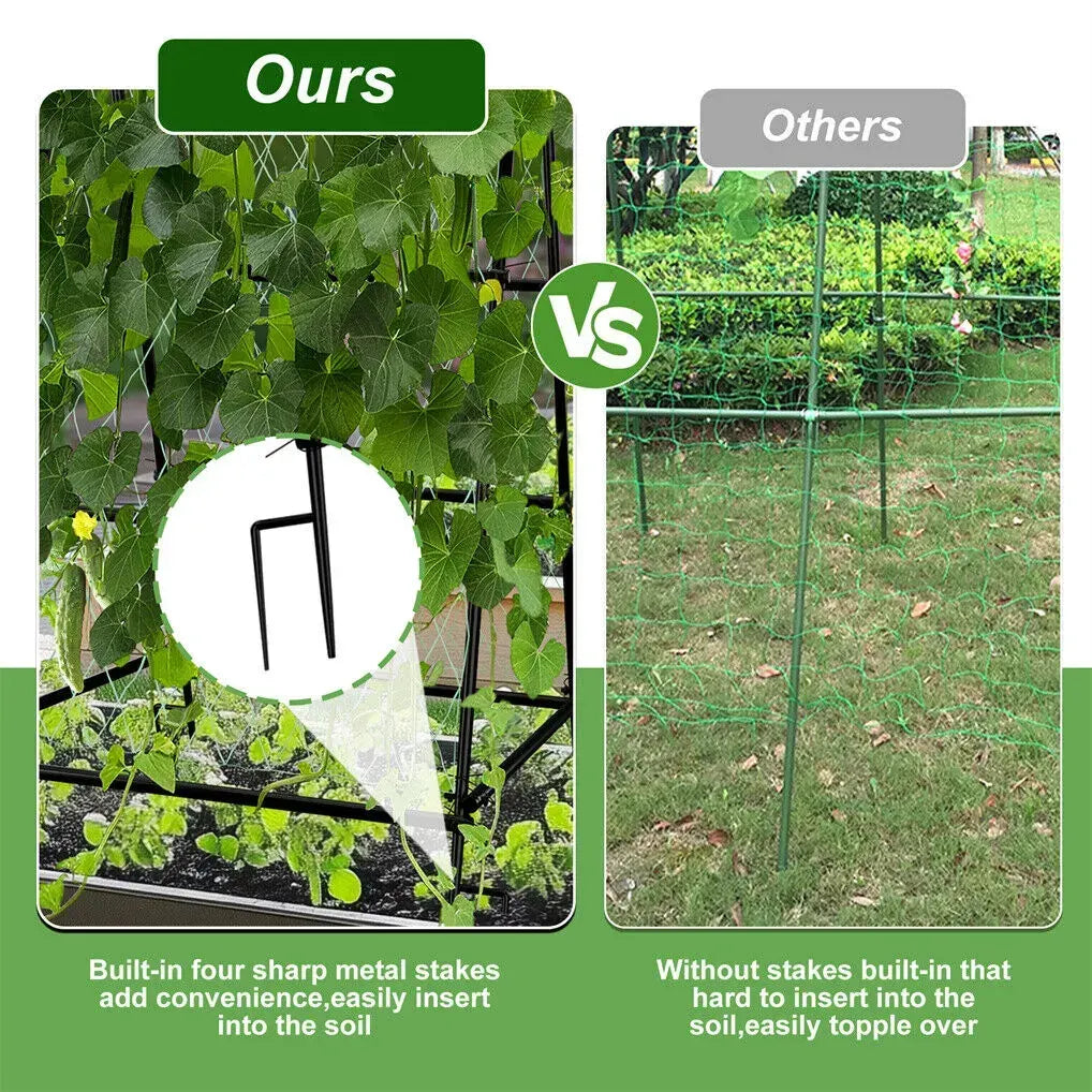 XL Heavy Duty Garden Trellis for Climbing Plants with Netting - Image 3