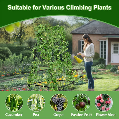 XL Heavy Duty Garden Trellis for Climbing Plants with Netting - Image 4