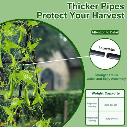 XL Heavy Duty Garden Trellis for Climbing Plants with Netting - Image 5