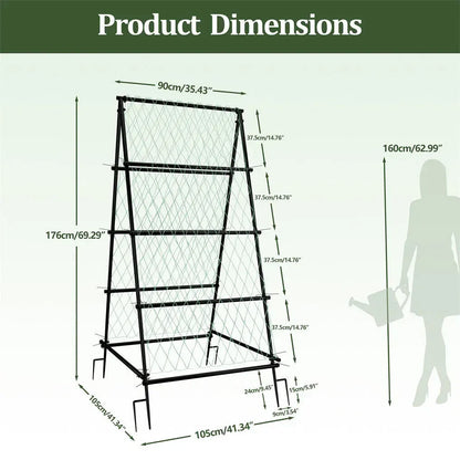 XL Heavy Duty Garden Trellis for Climbing Plants with Netting - Image 7