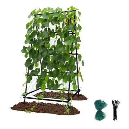 XL Heavy Duty Garden Trellis for Climbing Plants with Netting - Image 9