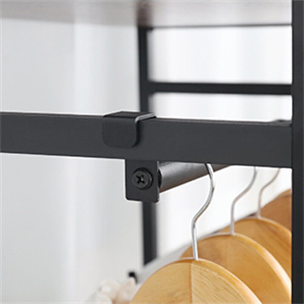 Heavy Duty Clothes Rack 3 Tiers MDF & Metal Iron Rail - Image 8