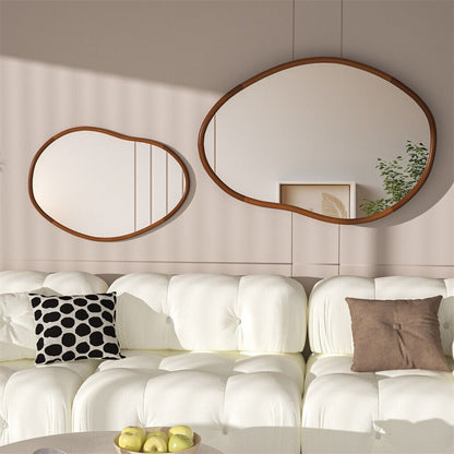 Large Art Deco Asymmetrical Wall Mirror 74.3x110cm - Image 3
