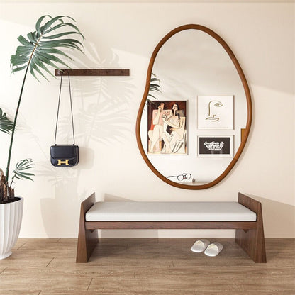 Small Art Deco Asymmetrical Wall Mirror 56x82cm - Image 5