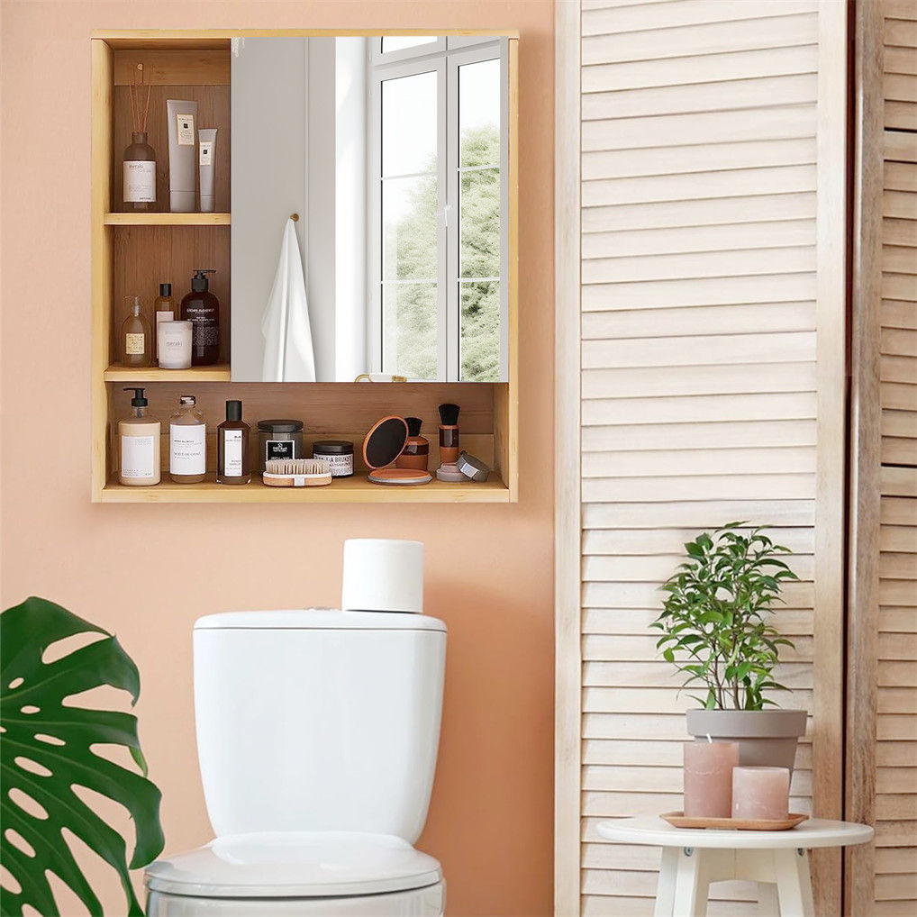 Wall Cabinet Bathroom Mirror Storage Medicine 55.5cm - Image 8