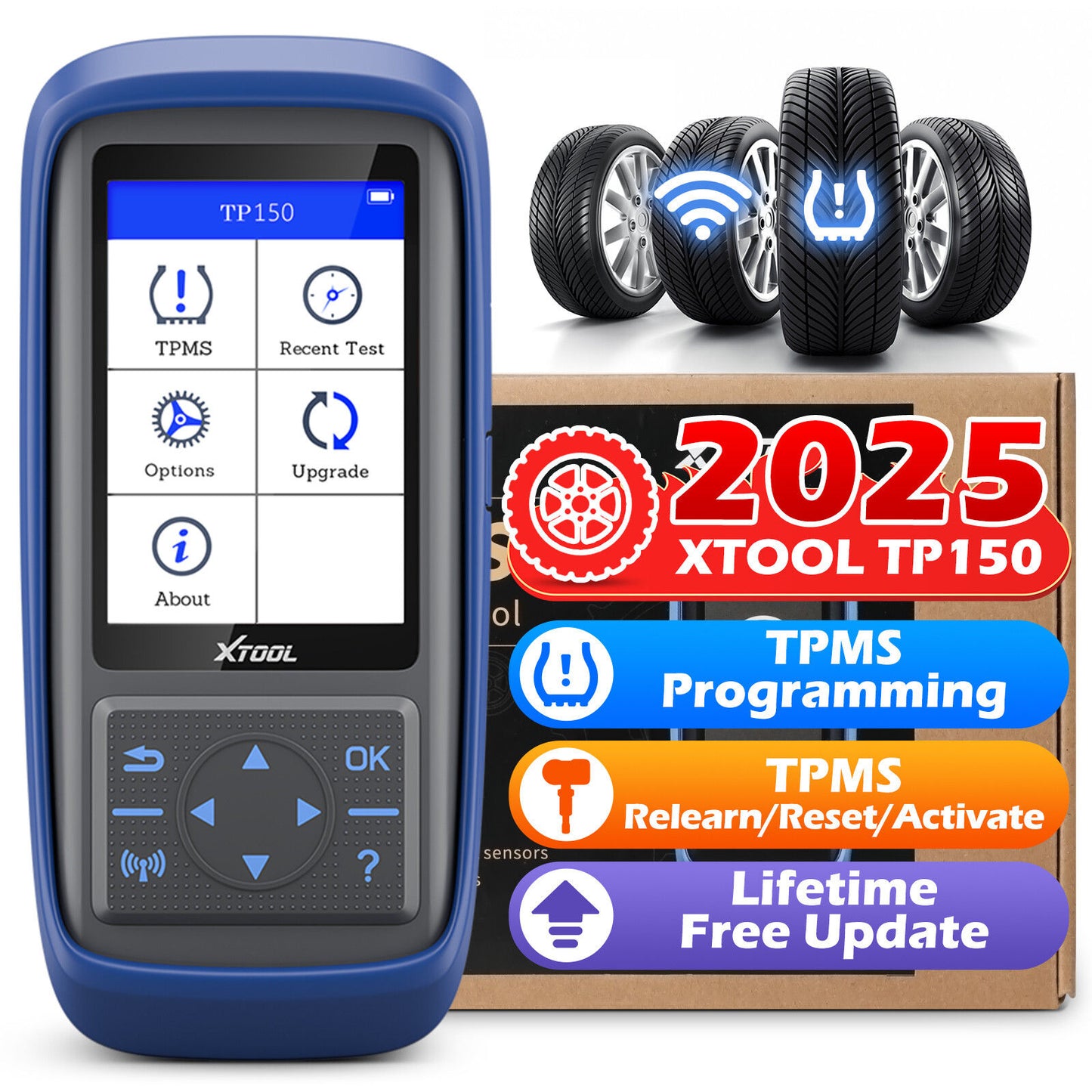 TP150 TPMS Reset Tool 2025 WiFi CAN EOBD OBDII - Image 2