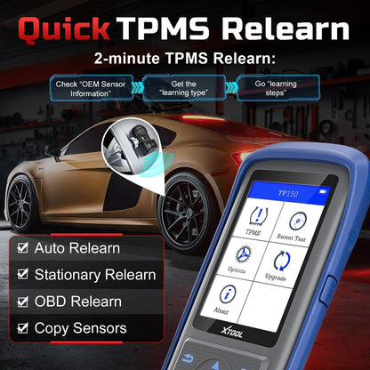 TP150 TPMS Reset Tool 2025 WiFi CAN EOBD OBDII - Image 6