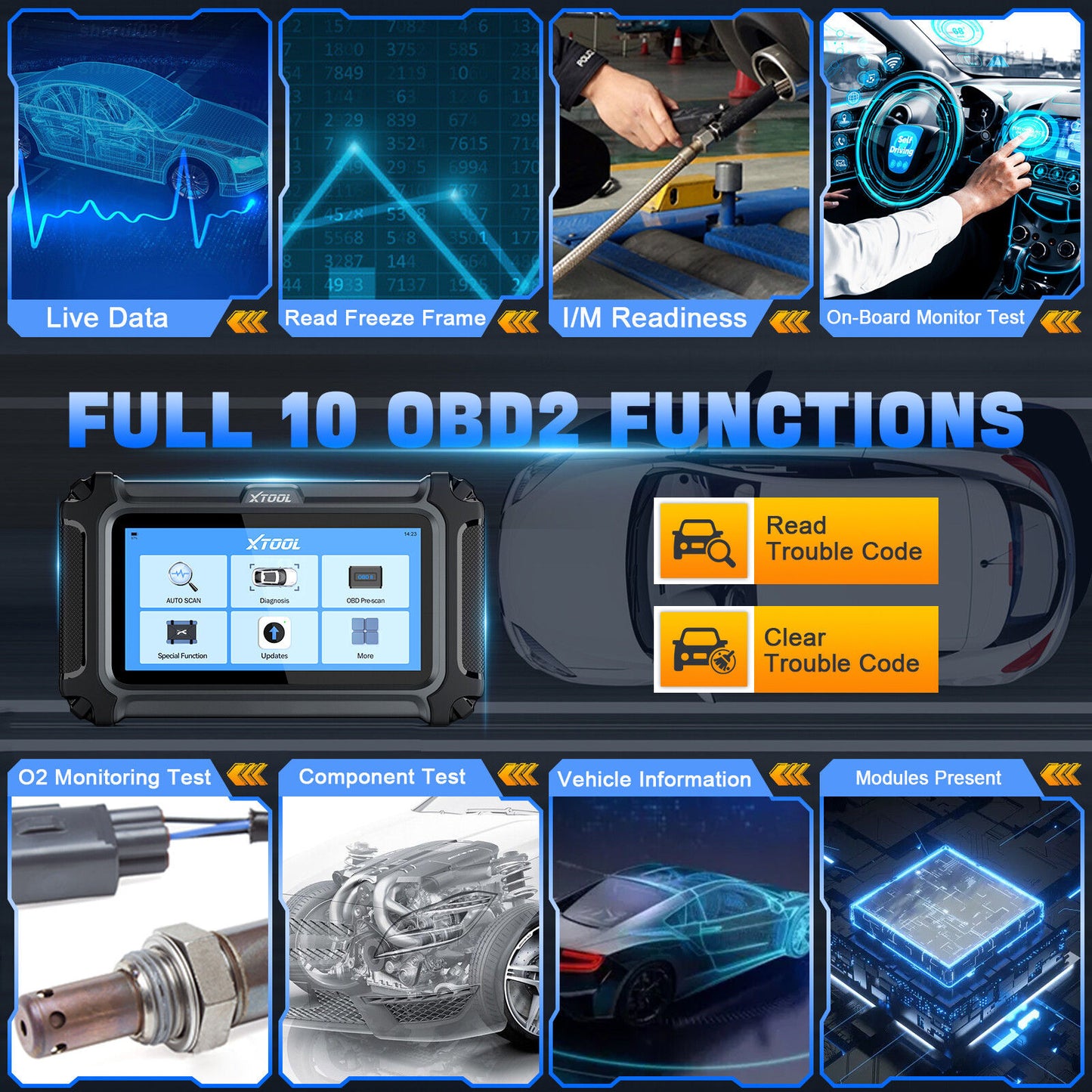 2025 D5 OBD2 Scanner ABS SRS Engine Diagnostic Tool - Image 4