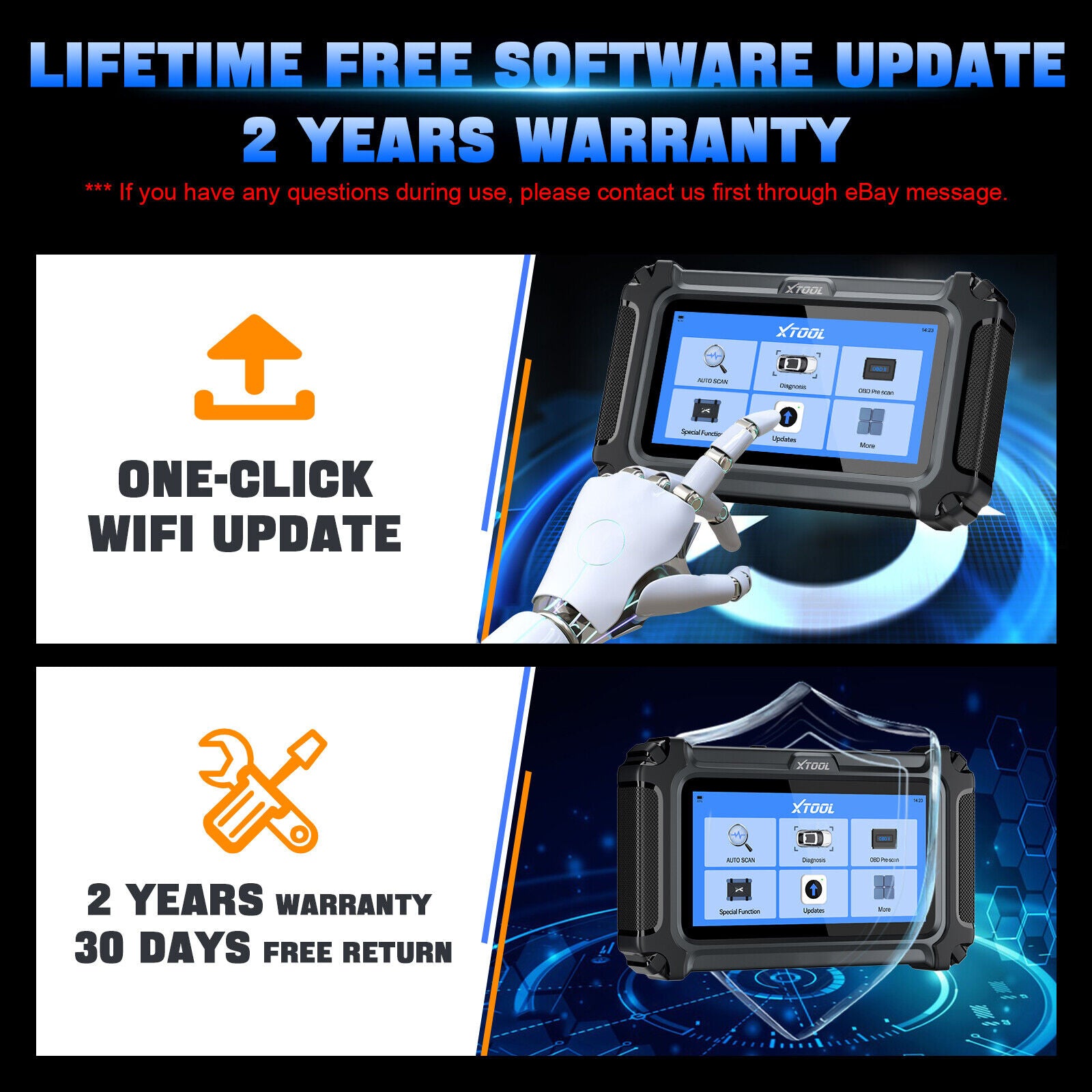 2025 D5 OBD2 Scanner ABS SRS Engine Diagnostic Tool - Image 8