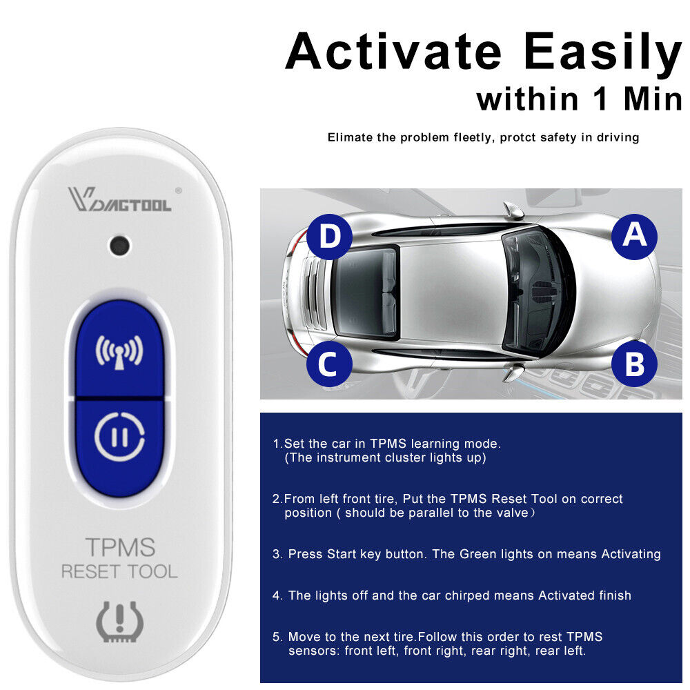 TP508 TPMS Relearn Tool for GM Tire Pressure Reset - Image 2