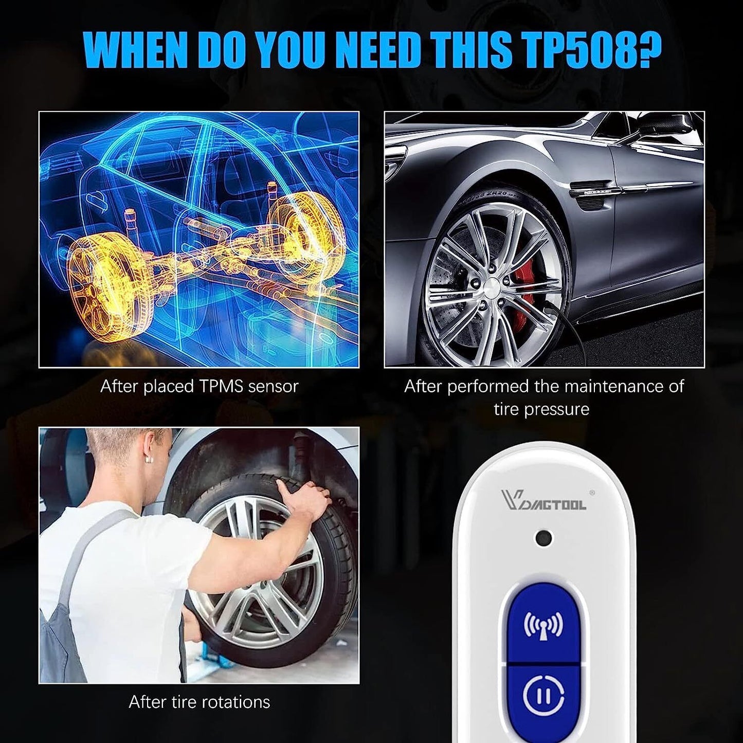 TP508 TPMS Relearn Tool for GM Tire Pressure Reset - Image 7