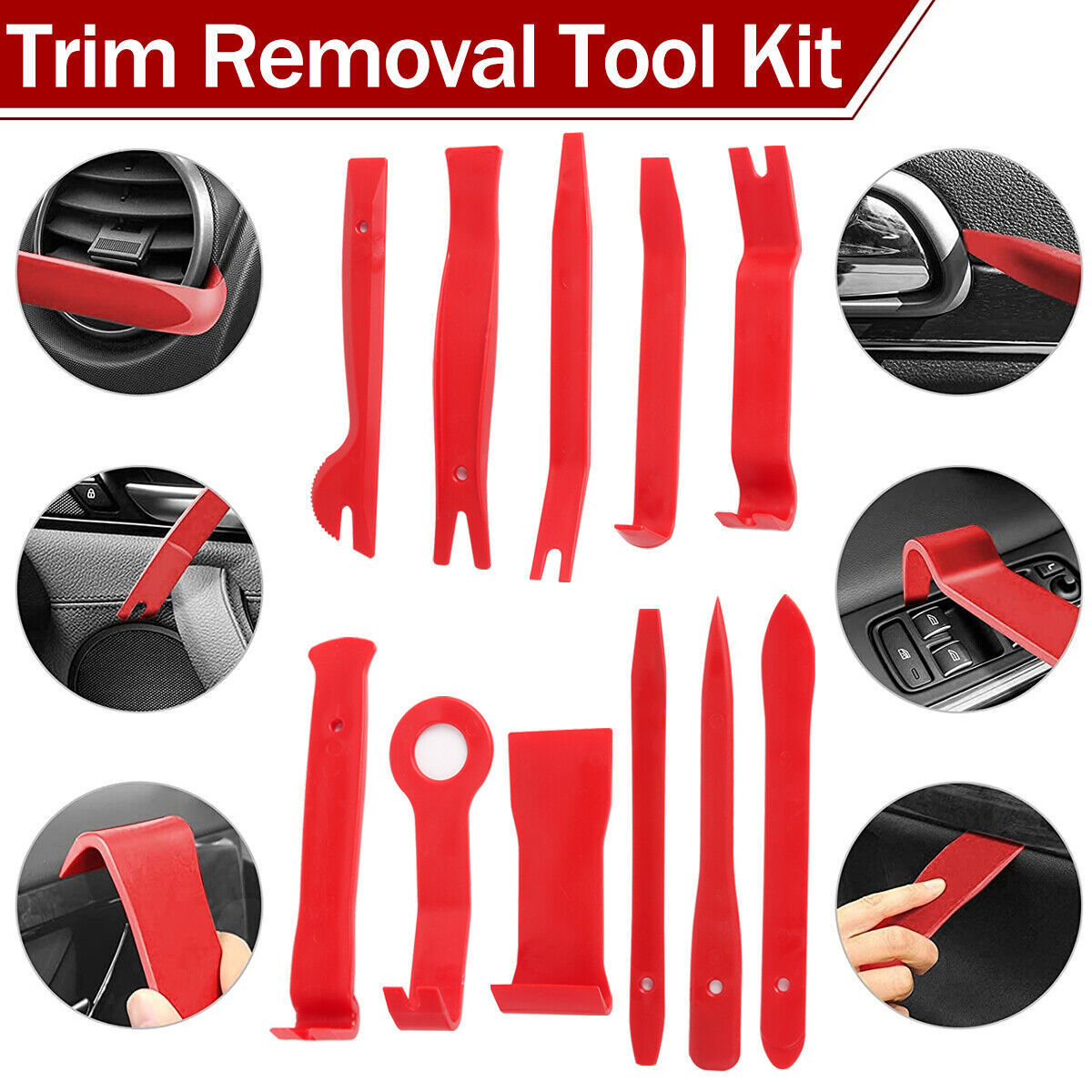 65pcs Car Trim Removal Tool Set Pry Bar Dash Kit - Image 3