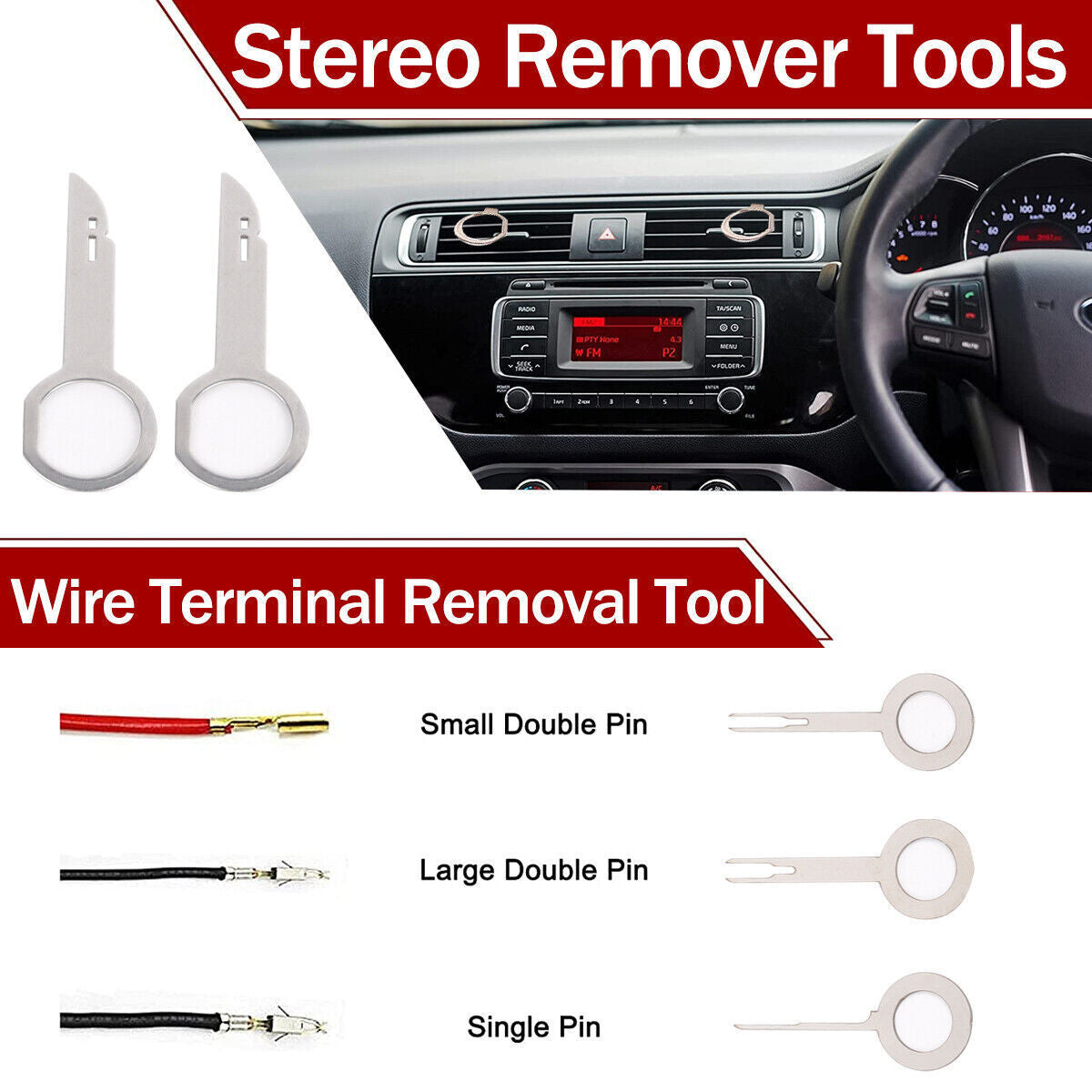 65pcs Car Trim Removal Tool Set Pry Bar Dash Kit - Image 6