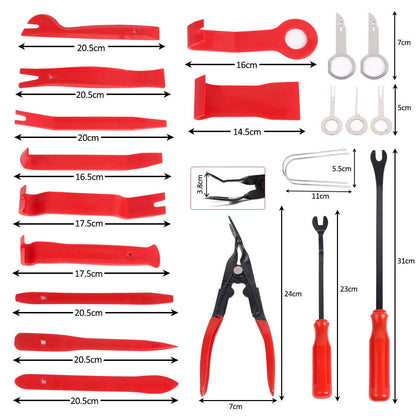 65pcs Car Trim Removal Tool Set Pry Bar Dash Kit - Image 7