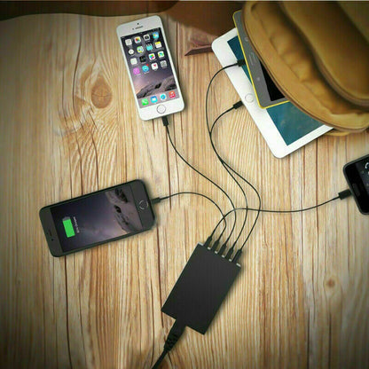 40W 5-Port USB Wall Charger Fast AC Adapter Multi Travel - Image 8