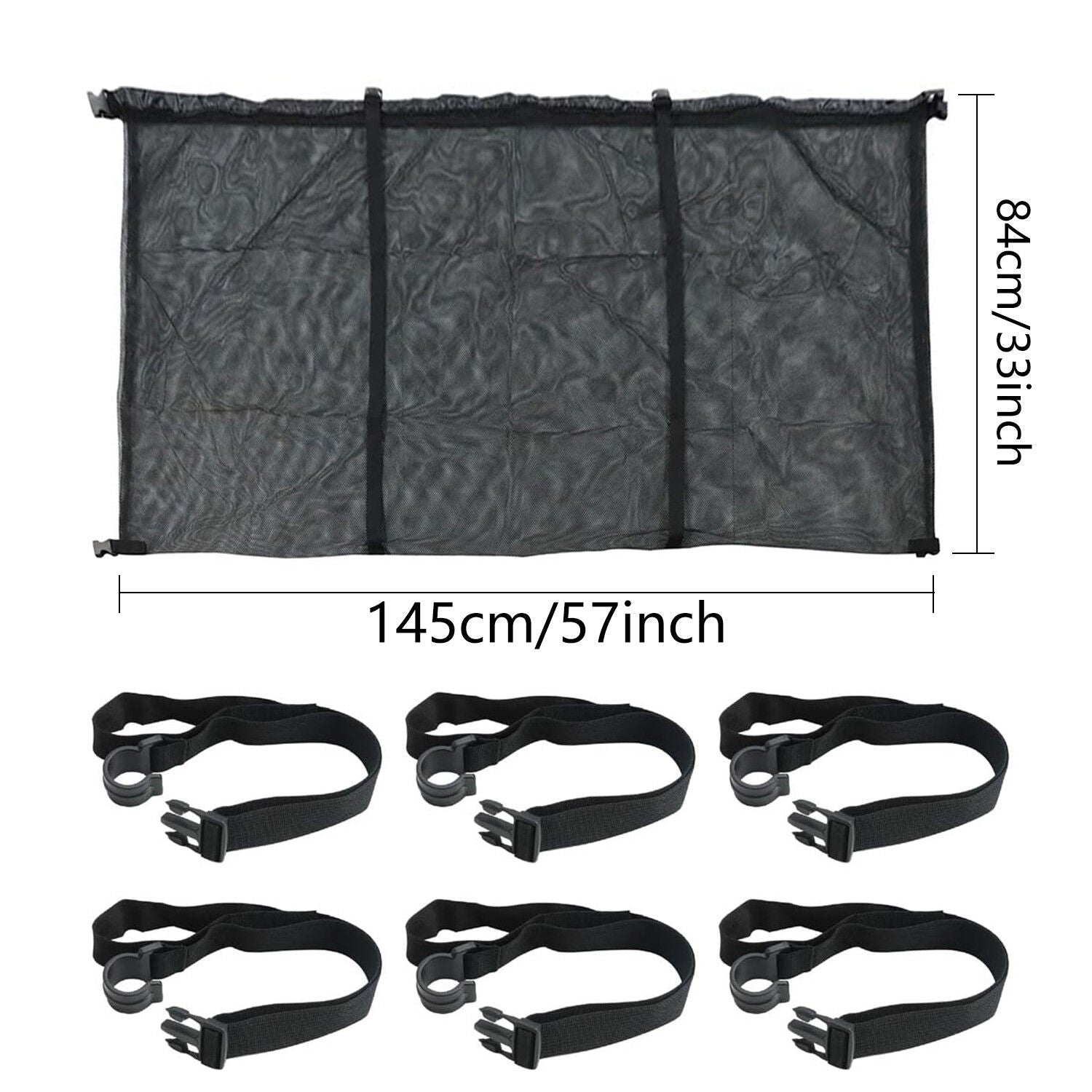 145x145CM Heavy Duty Pool Toy Storage Net Bag Adjustable Organizer - Image 2