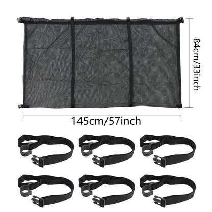 145x145CM Heavy Duty Pool Toy Storage Net Bag Adjustable Organizer - Image 2