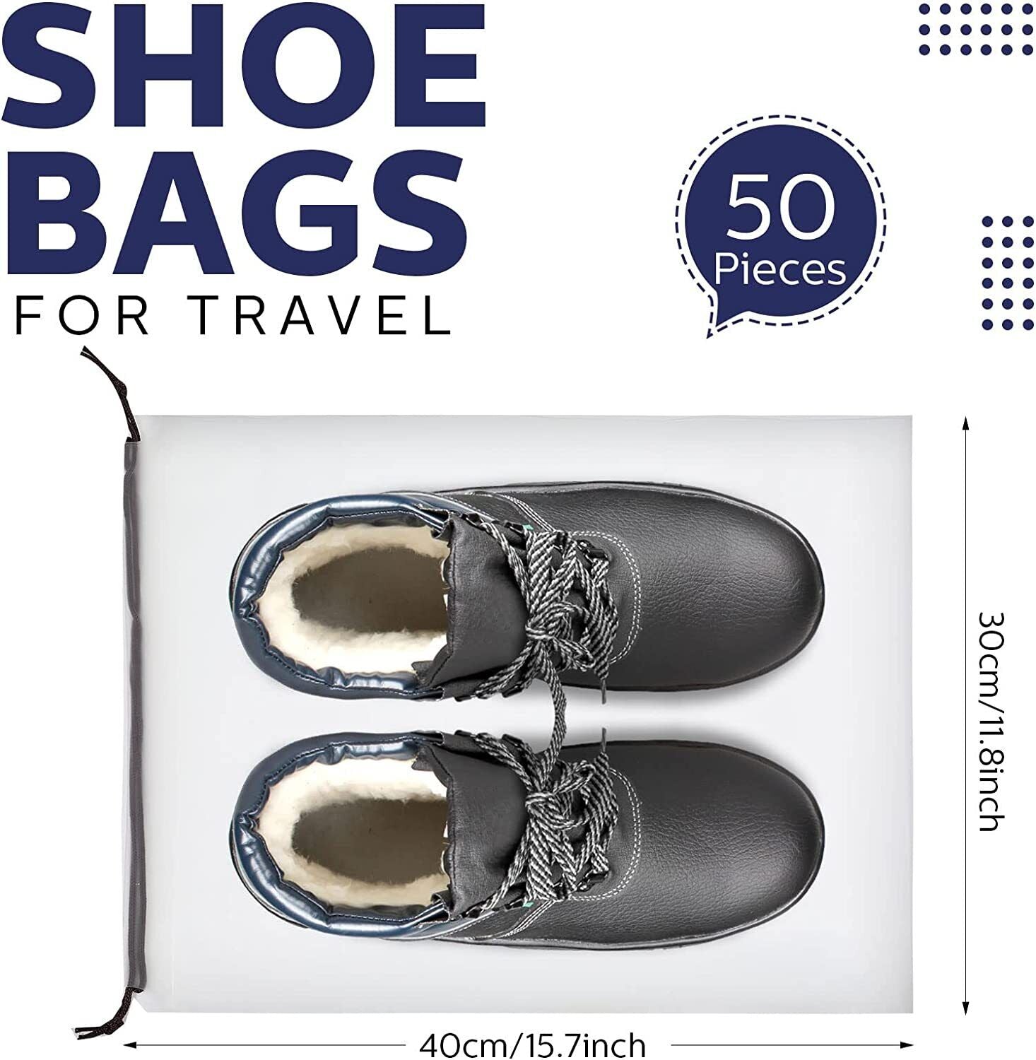 10PCS Travel Shoe Bags Portable Storage Pouch Drawstring Dust Organizer - Image 2