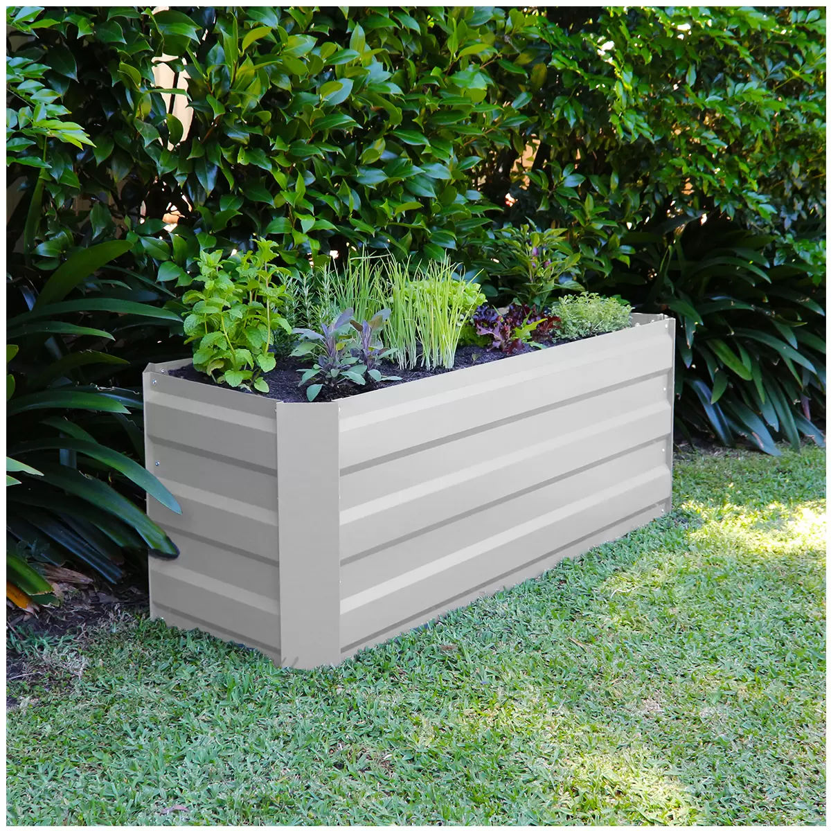 Slimline Garden Bed 120 x 45 x 45cm White - Image 2