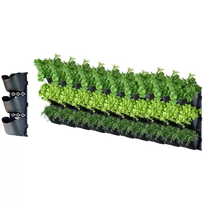 Tri large vertical garden with 10 frames and 30 pots - Image 3